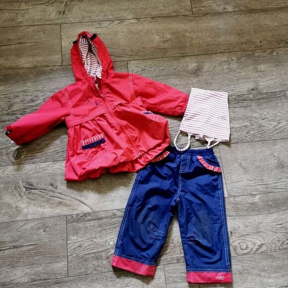 Deux Par deux girls rain / splash set size 18 M - Picture 1 of 7